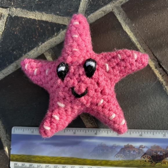 Hand Crocheted Happy Little Starfish Because You’re a Star! - Picture 4 of 6